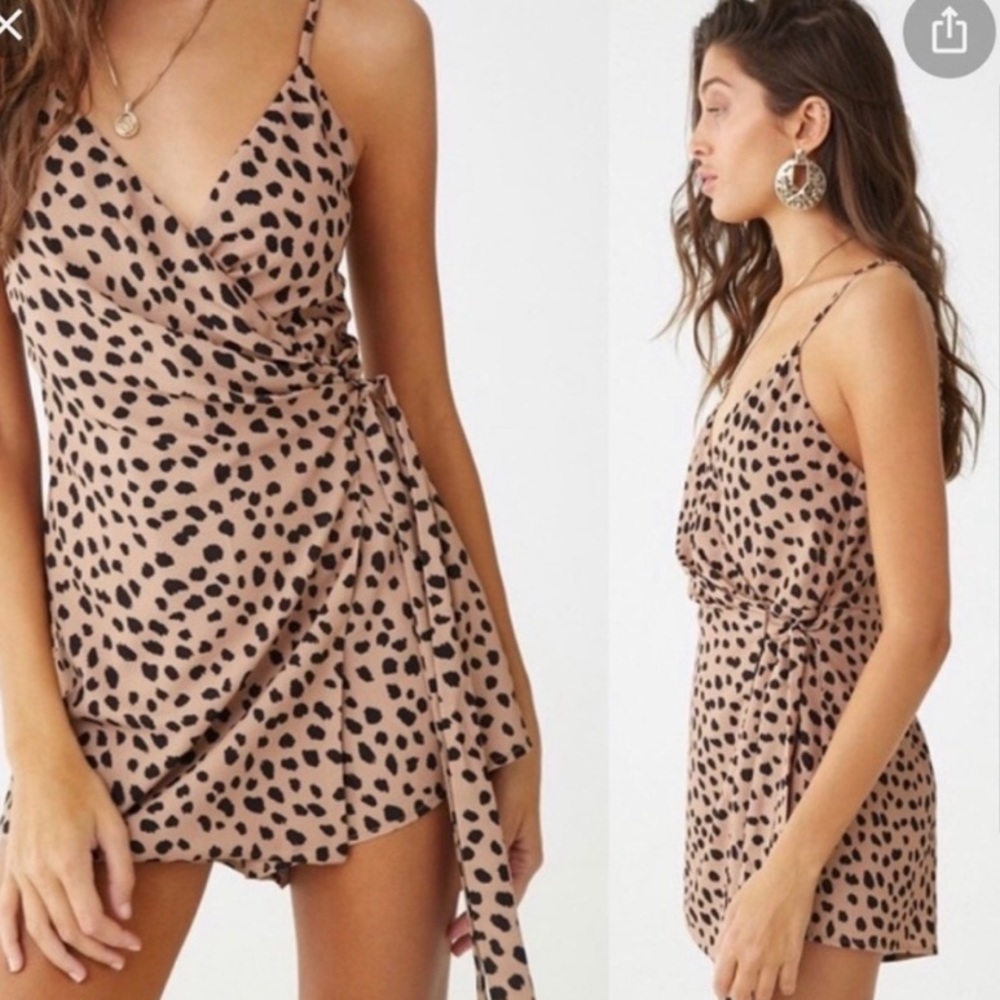 Cheetah Romper Dress